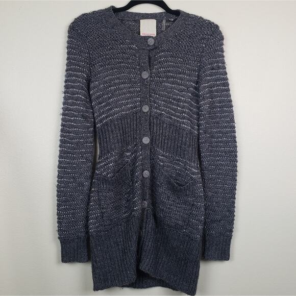 Rebecca Taylor Sweaters - Rebecca Taylor | Metallic Belted Sweater Cardigan